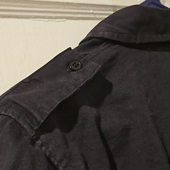 Jens Pirate Booty Black Industrial Military Button Down Shirt - Picture 5 of 10